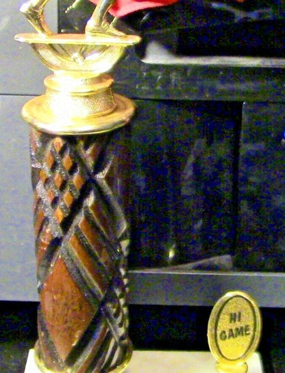 Bowling Trophy-WOMEN- (Ready for a new engraving plate) 12" Tall, Hi Game