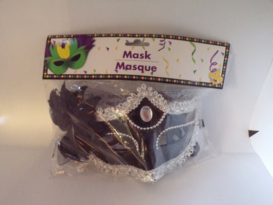 Mardi Gras Costume: Masquerade Mask (Various Colors)