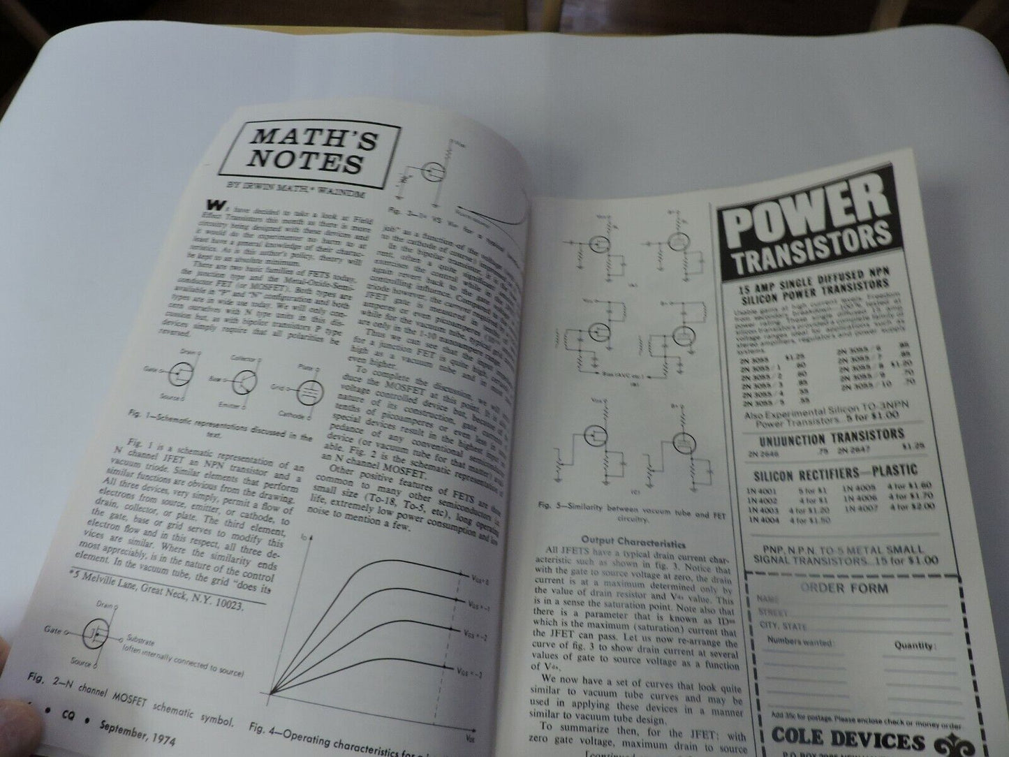 CQ; THE RADIO AMATEUR'S JOURNAL SEPTEMBER 1974.