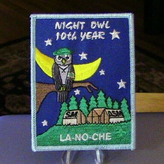 BSA: LA-NO-CHE: Central Florida Council, Night Owl 10th Year Patch