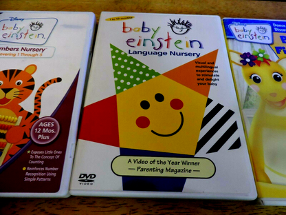 baby einstein SET OF 3 DVDs AGES 12 -18 MONTHS