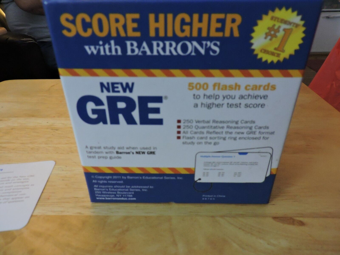 BARRON'S  NEW GRE 2ND EDITION  FLASH CARDS 2011 (GRADUATE RECRUITING EXAM)