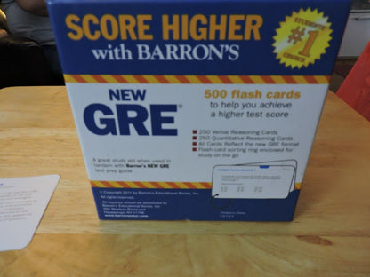 BARRON'S  NEW GRE 2ND EDITION  FLASH CARDS 2011 (GRADUATE RECRUITING EXAM)