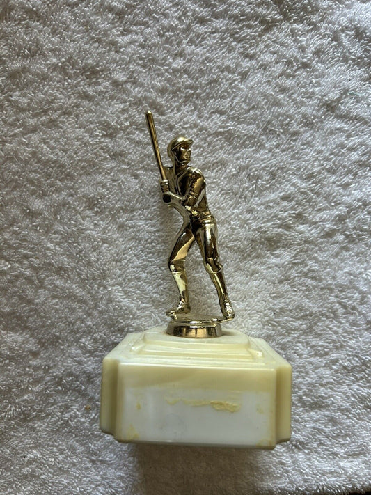 TROPHY: BASEBALL BATTER--PLASTIC--4.5X2.5X2.5 INCHES