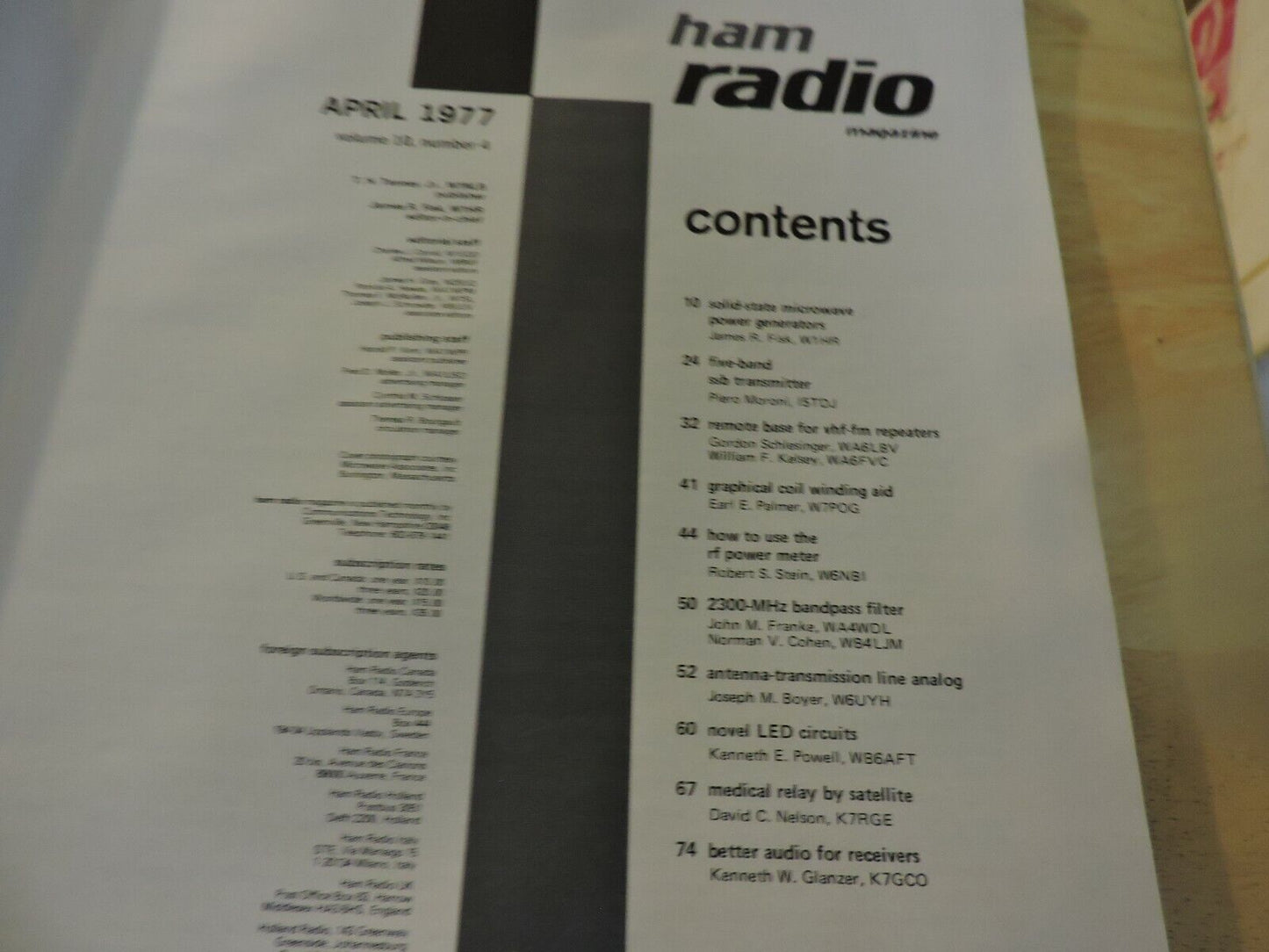HAM RADIO MAGAZINE APRIL 1977