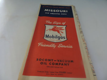 MIRACLE FOLD ROAD MAP OF  MISSOURI  (MOBIL)