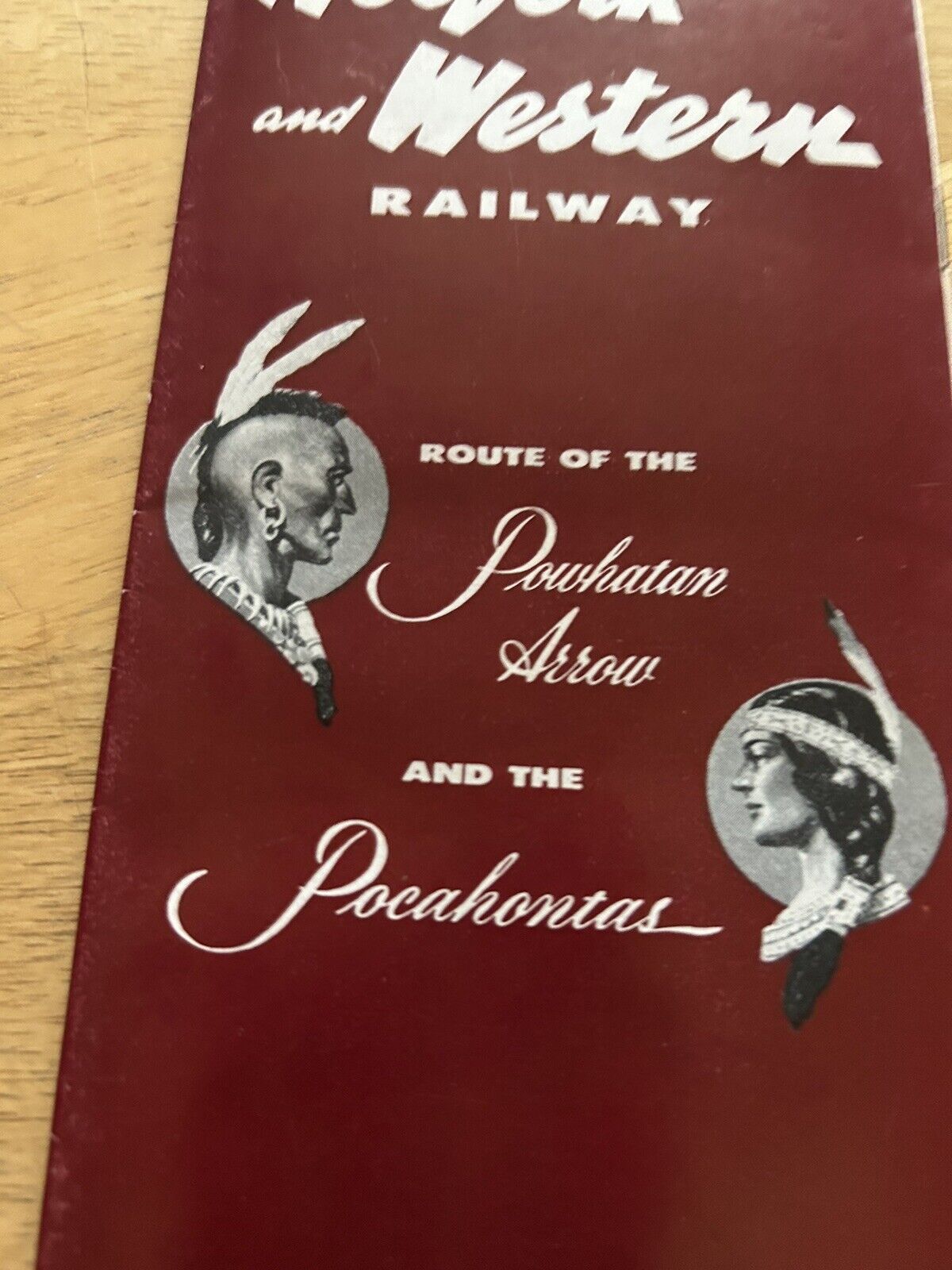 NORFOLK & WESTERN ROUTE OF THE POWHATAN ARROW AND POCAHAONTAS OCTOBER, 1958