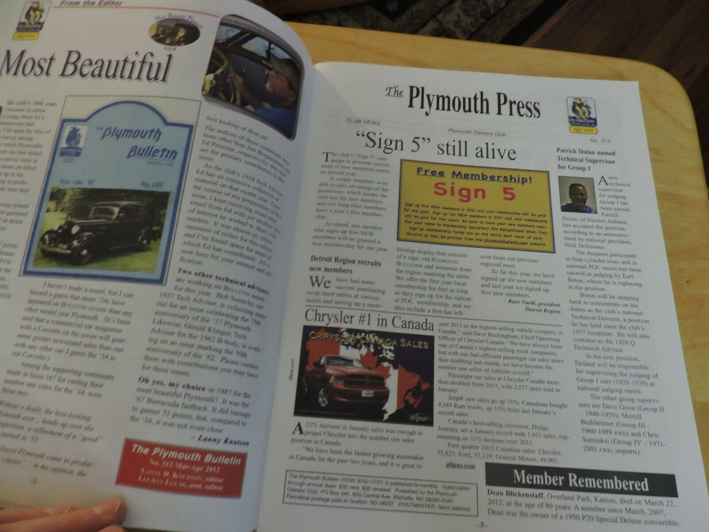 THE PLYMOUTH BULLETIN MARCH/APRIL 2012