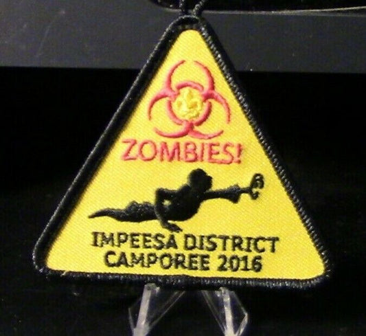 BSA Patch: ZOMBIES Impeesa District Camporee 2016 Patch