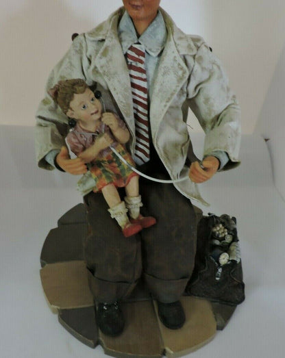 DOCTOR WITH YOUNG GIRL FIGURINE--NOT MARKED OR DATED