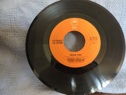 George Jones, Tammy Wynette Present: Tattletale Eyes and Near You Vinyl Record