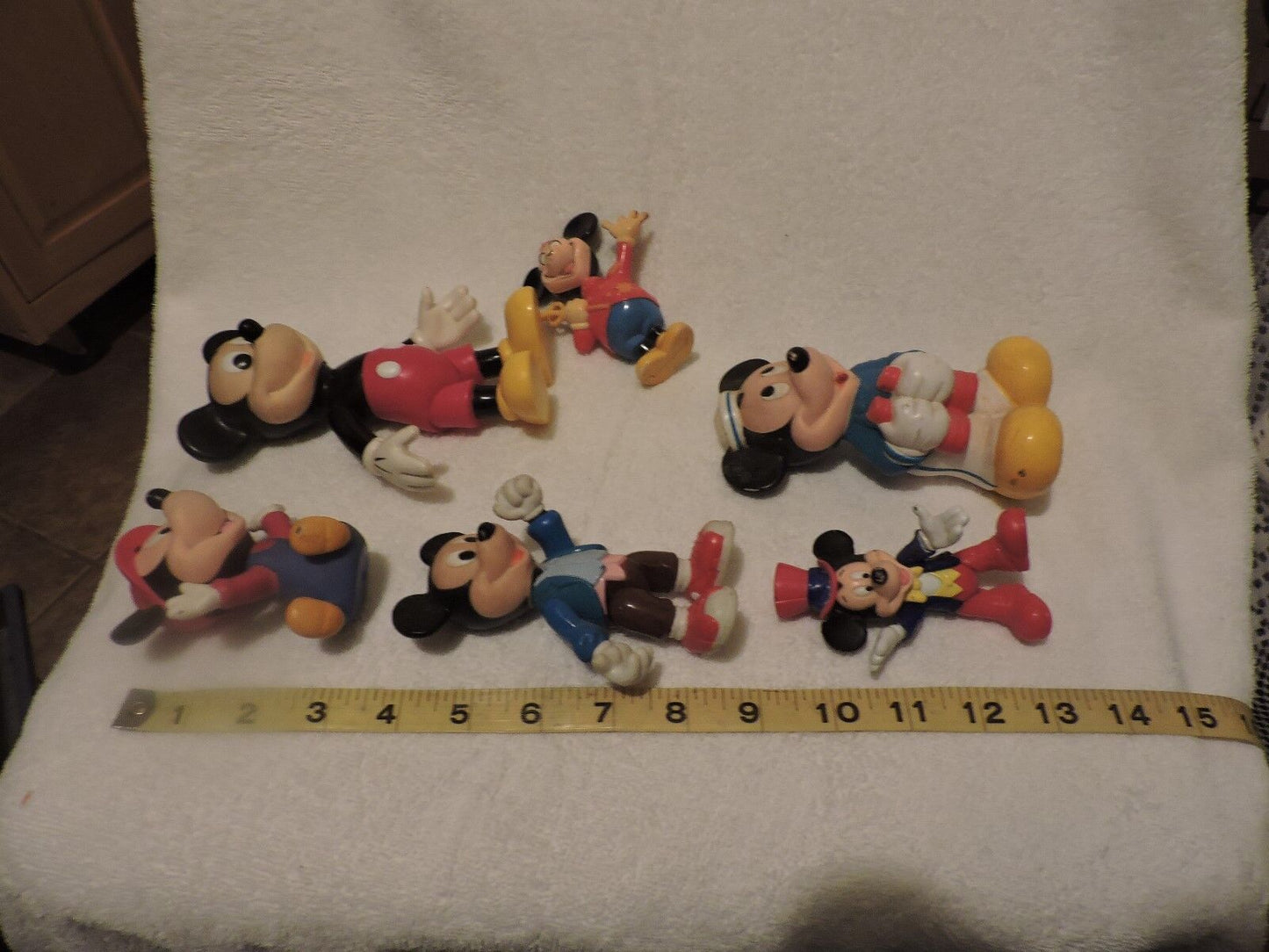Mickey Mouse Collectable Figurines 6 pieces