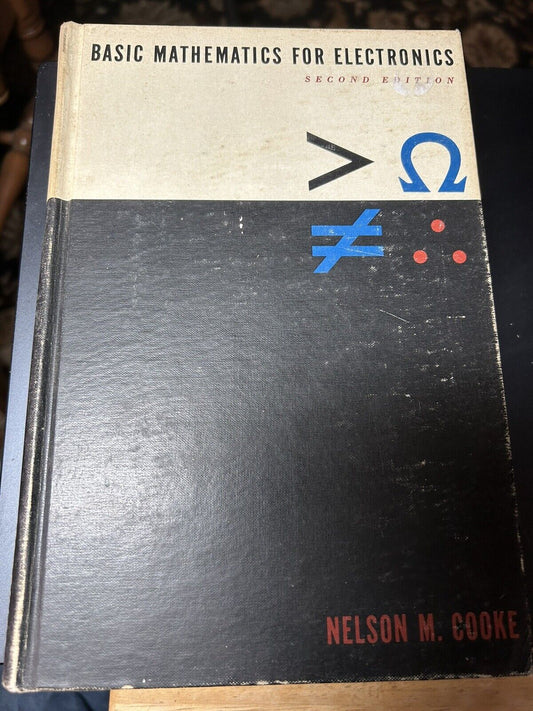 Hardcover; Basic Mathematics For Electronics, 1960