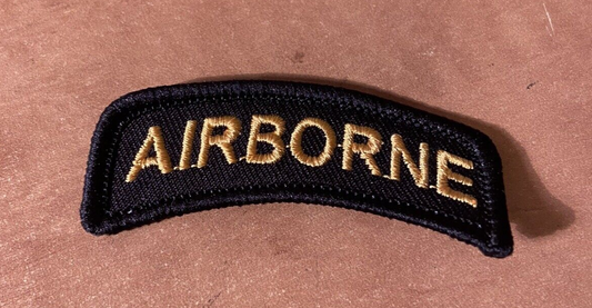 Black (Gold Letters) Airborne Tab
