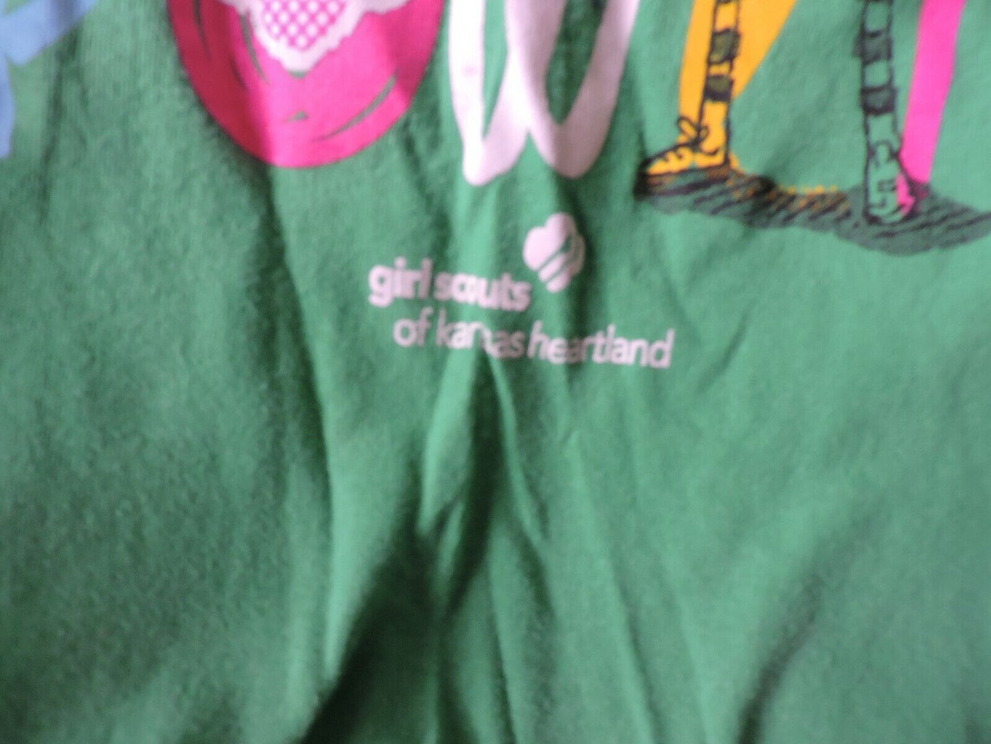 GIRL POWER---GIRLS SCOUTS  OF KANSAS T-SHIRT-SIZE SMALL