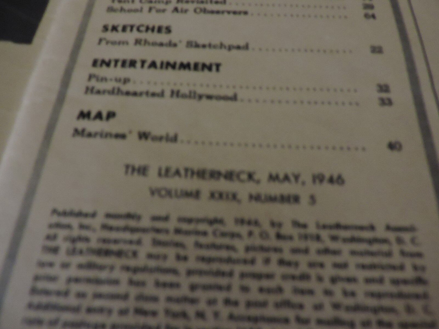 The Leatherneck Magazine: May 1946 Edition