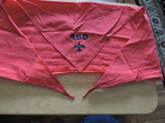 OFFICIAL BSA: RED SCOUT NECKERCHIEF "TROOP 460"