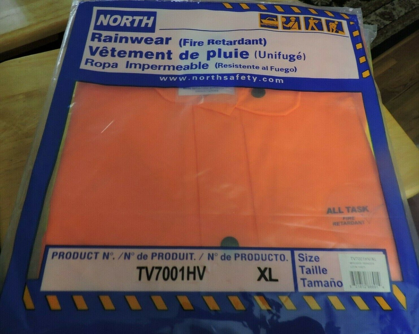 NORTH RAINWEAR (FIRE RETARDANT) SIZE XL NEW IN PACKAGE ( NO PANTS)