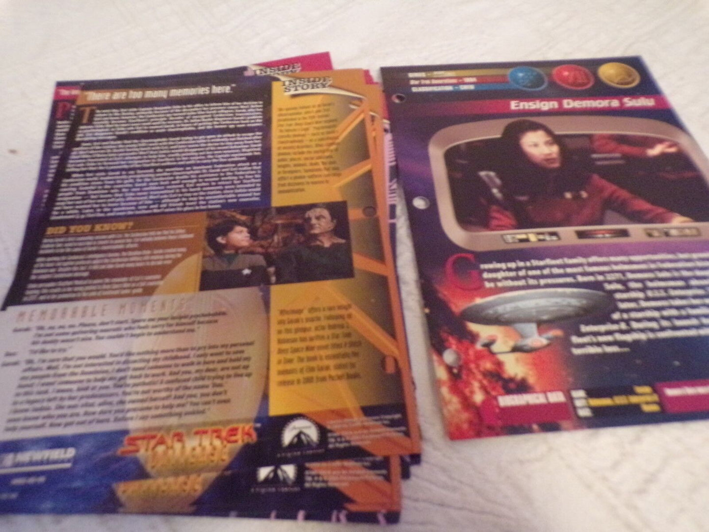 Star Trek The Next Generation Movie Cards: Various Cards from Multiple Seasons