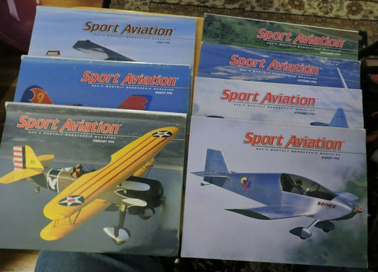 SPORT AVIATION EAA'S  MAGAZINE FEBRUARY, MARCH,JUNE, AUGUST-NOVEMBER  1998