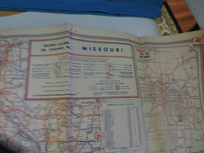 MIRACLE FOLD ROAD MAP OF  MISSOURI  (MOBIL)