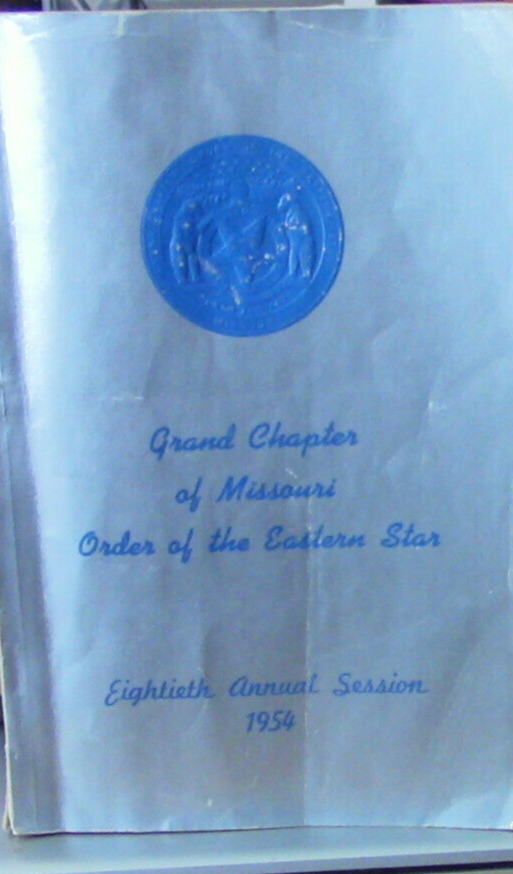 Grand Chapter of Missouri Order of The Eastern Star 1954
