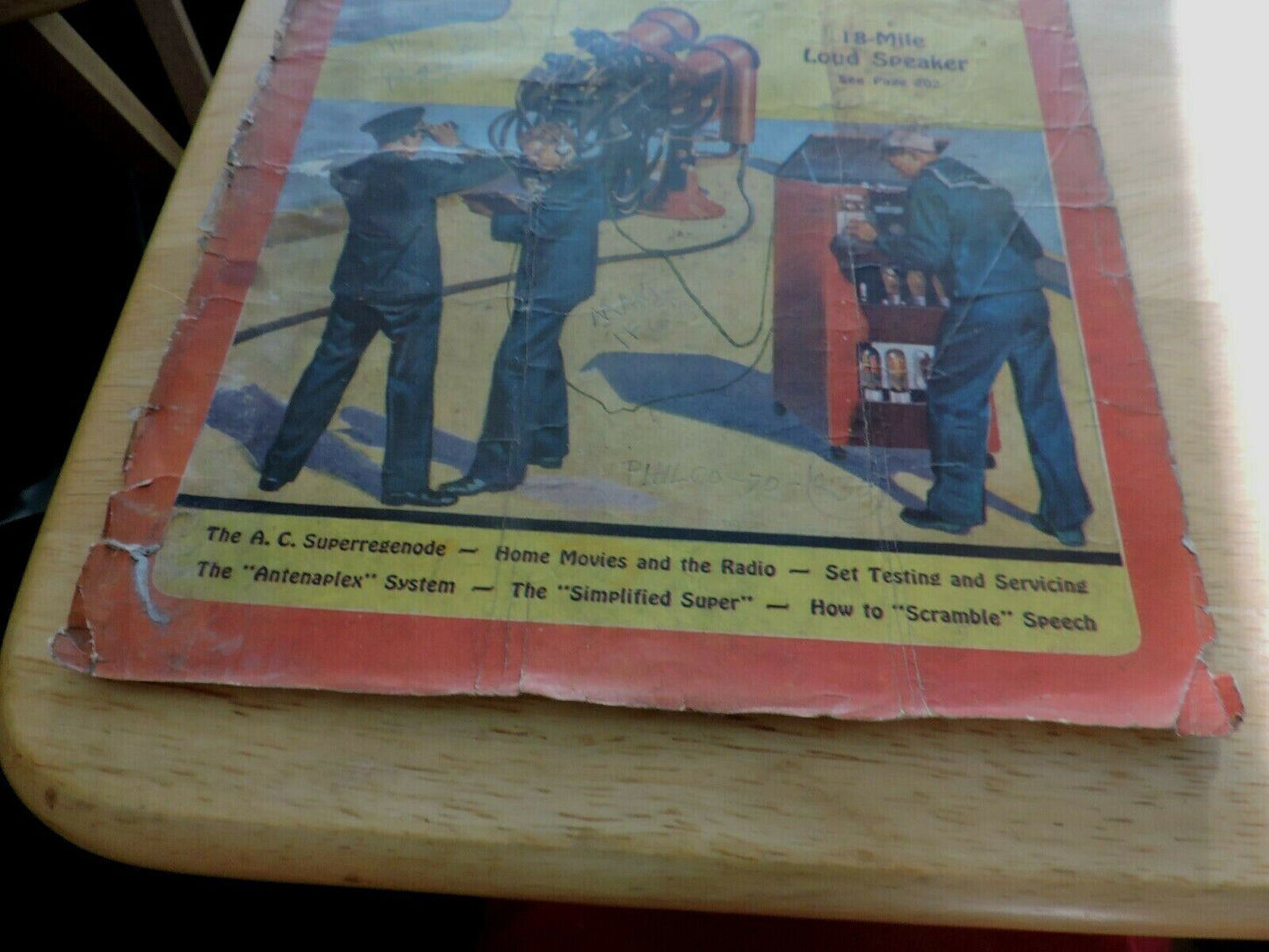 RADIO CRAFT MAGAZINE OCTOBER 1934--COVER ONLY