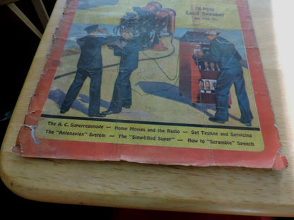 RADIO CRAFT MAGAZINE OCTOBER 1934--COVER ONLY