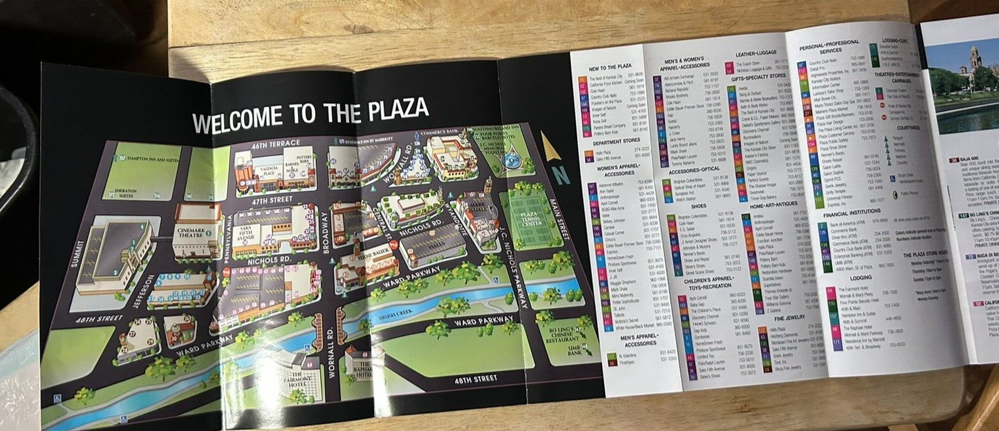 THE PLAZA MAP AND DINING GUIDE (NOT CURRENT)