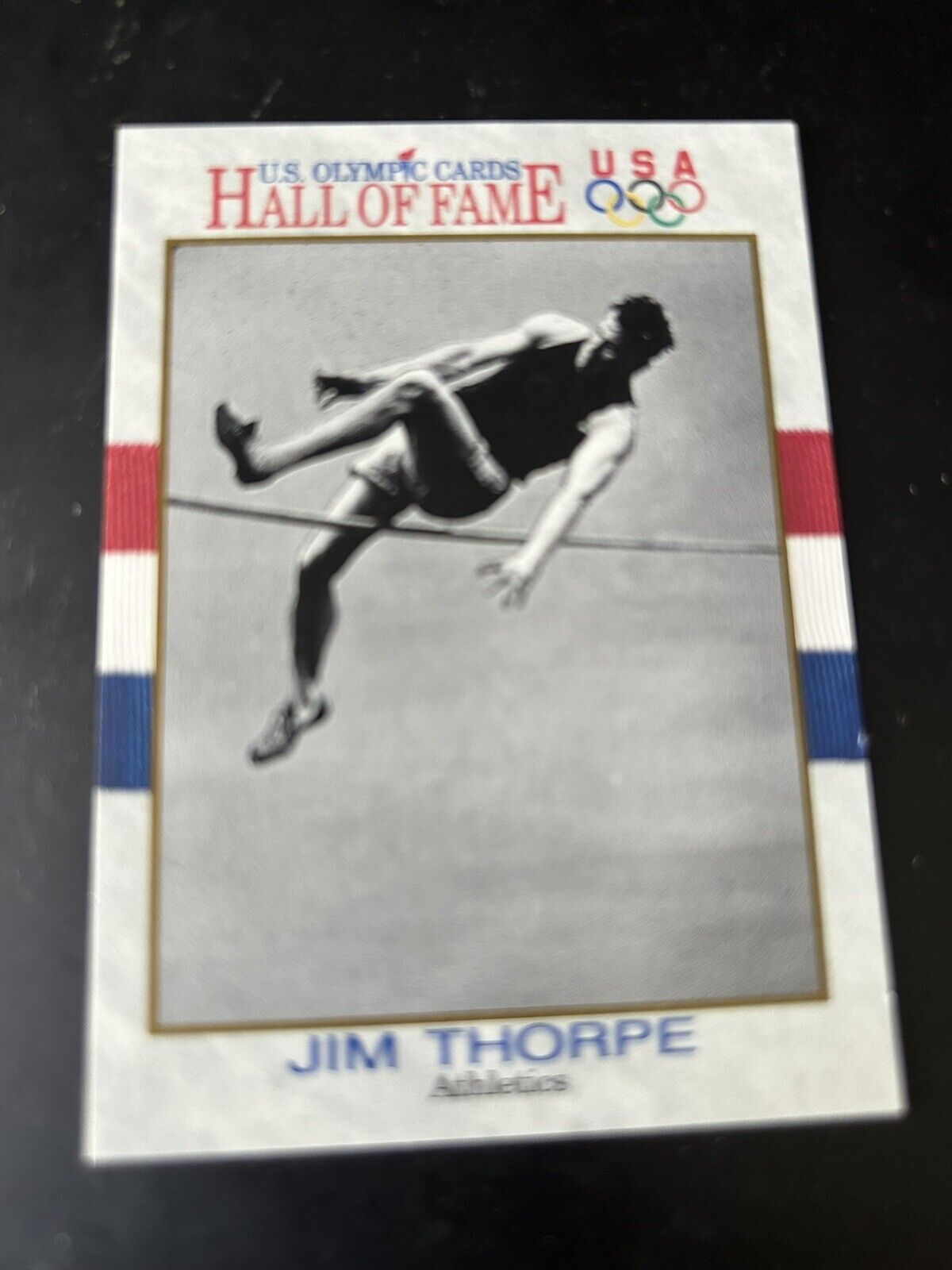 "James Thorpe" 1912 Olympics Gold Medal Winner: Pentathlon & Decathlon Card