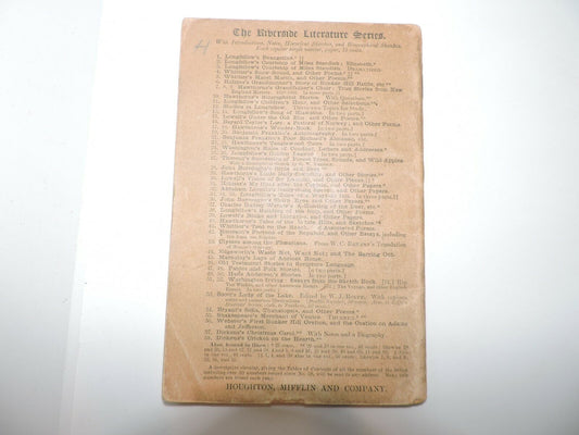 Riverside Literature Series No. 30 -The vision of Sir Launfal--1876