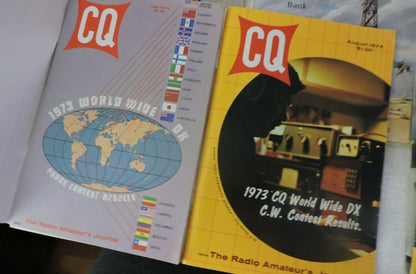 SET OF 10 CQ THE RADIO'S AMATEUR'S JOURNAL  1974 (MISSING SEPTEMBER & DECEMBER)