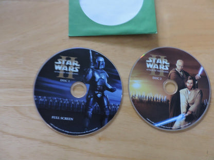 STAR WARS:  ATTACK THE CLONES:  FULL SCREEN  2 DISC SET  COMPUTER GAME RATED T
