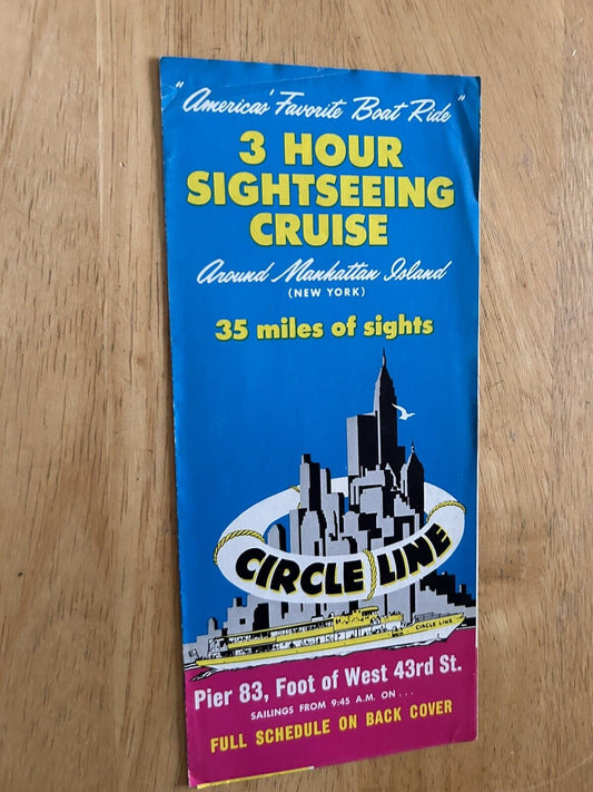 VINTAGE: 3 HOUR SIGHTSEEING CRUISE AROUND MAHATTAN ISLAND, CIRCLE LINE