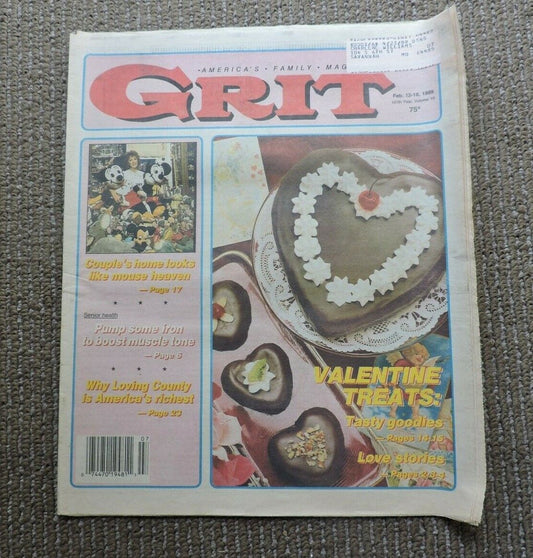 Grit Newspaper February 12-18th,1989 America's Family Publication