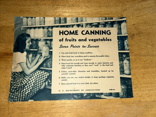 Home Canning of Fruits and Vegetables US Department of Agriculture