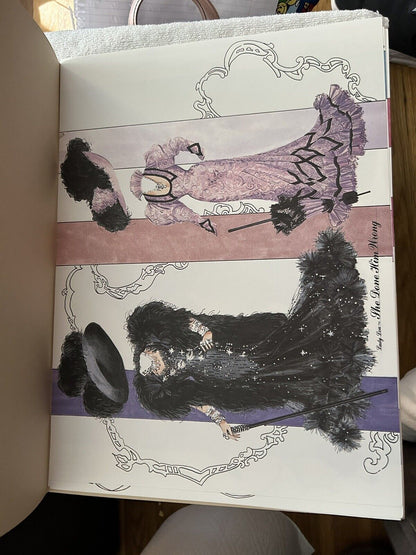 THREE SHEETS OF BEAUTIFUL OUTFITS--NO DOLL--BEULALI PEEL ME A GRAPE