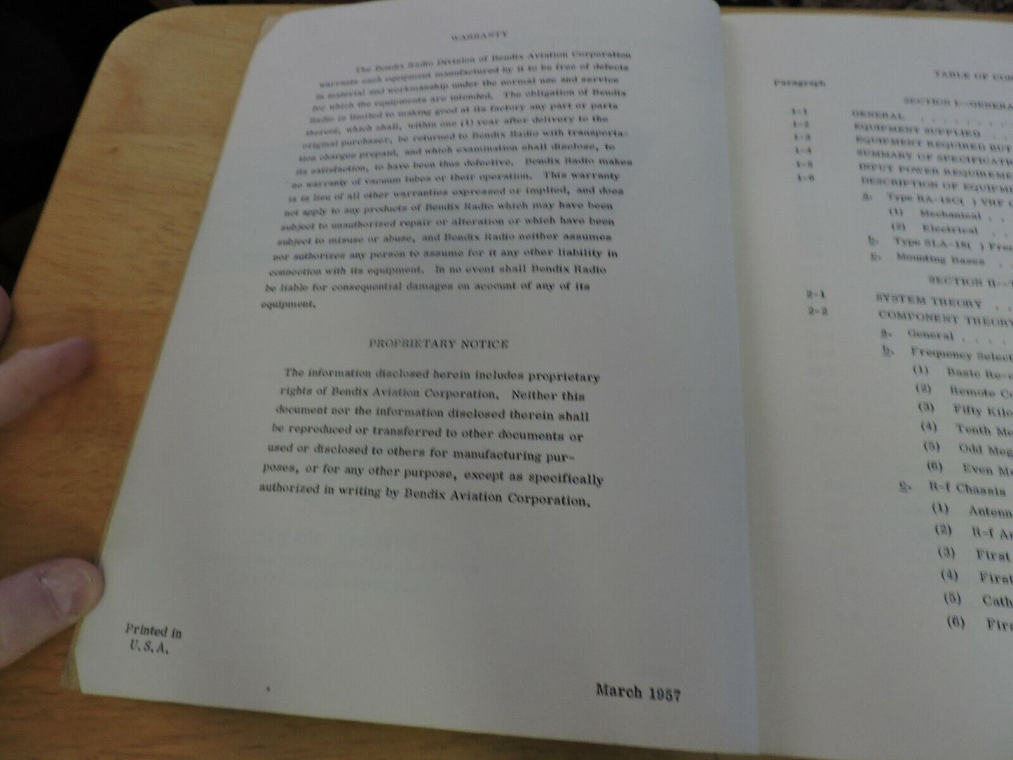 TYPE RA-18C-1TYPE RA-18C-2 VHF COMMUNICATIONS RECEIVERS INSTRUCTION BOOK 1957