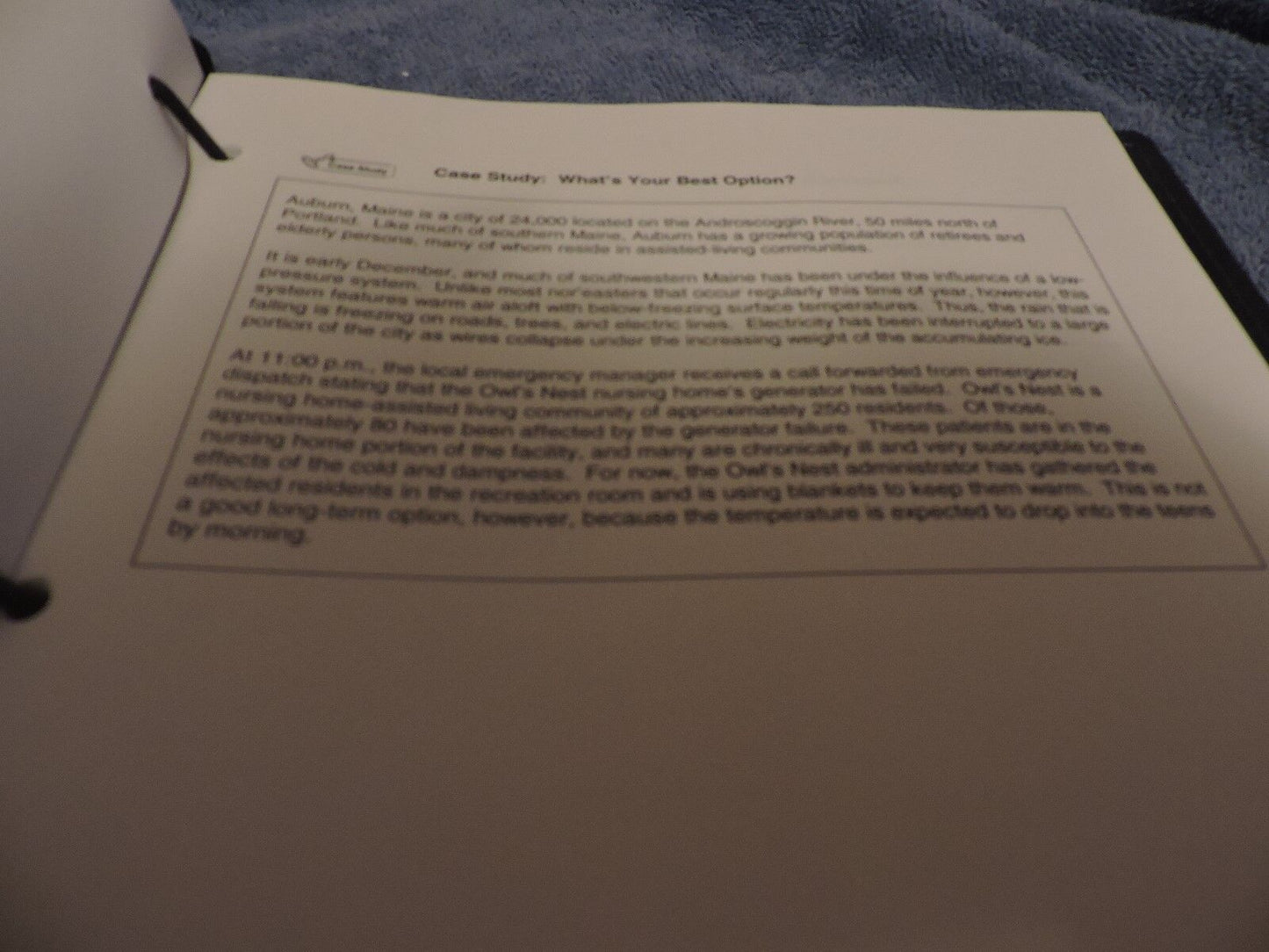 Fema Course: "Decision Making and Problem Solving" Study Book