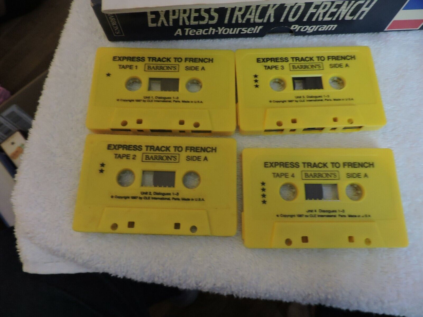 BARRON'S EXPRESS TRACK TO FRENCH: A TEACH YOURSELF PROGRAM 4 CASSETTES