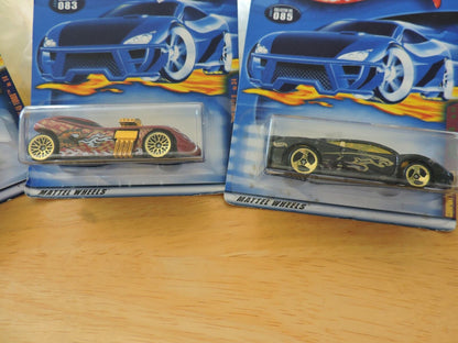 HOT WHEELS SET OF FOUR CARS--# 047, 081, 083, 085