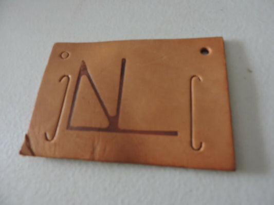 Camp Naish Leather Handmade Belt Cover  3.75 X 2.5 Inches