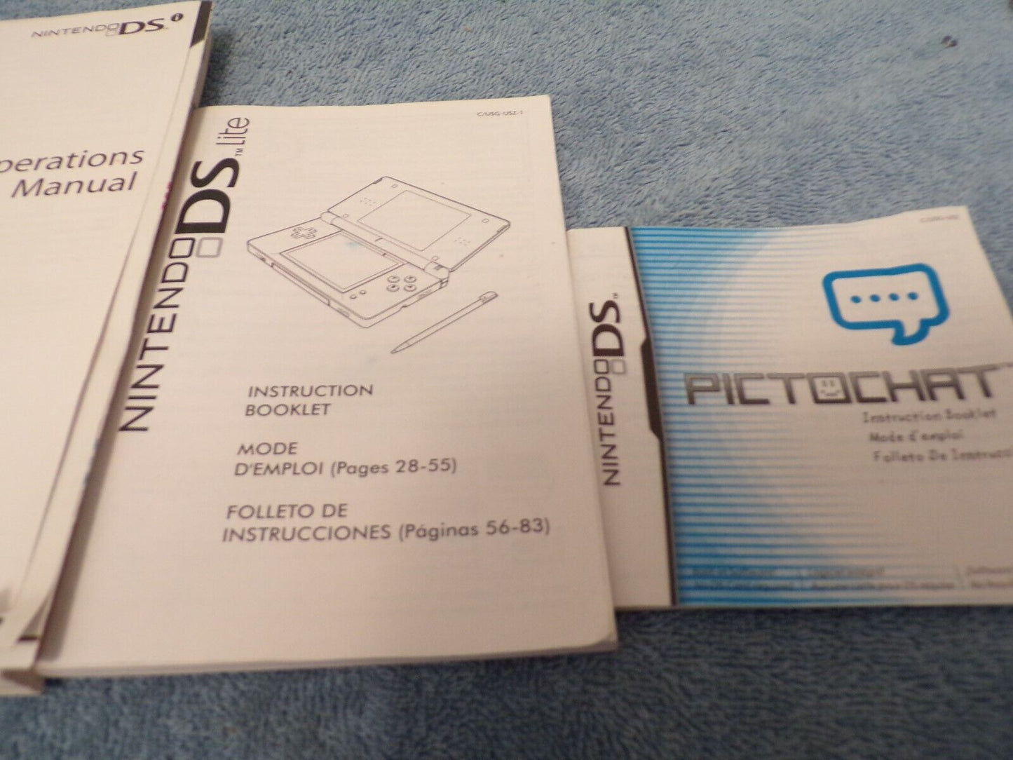 Lot of DS Game Manuals