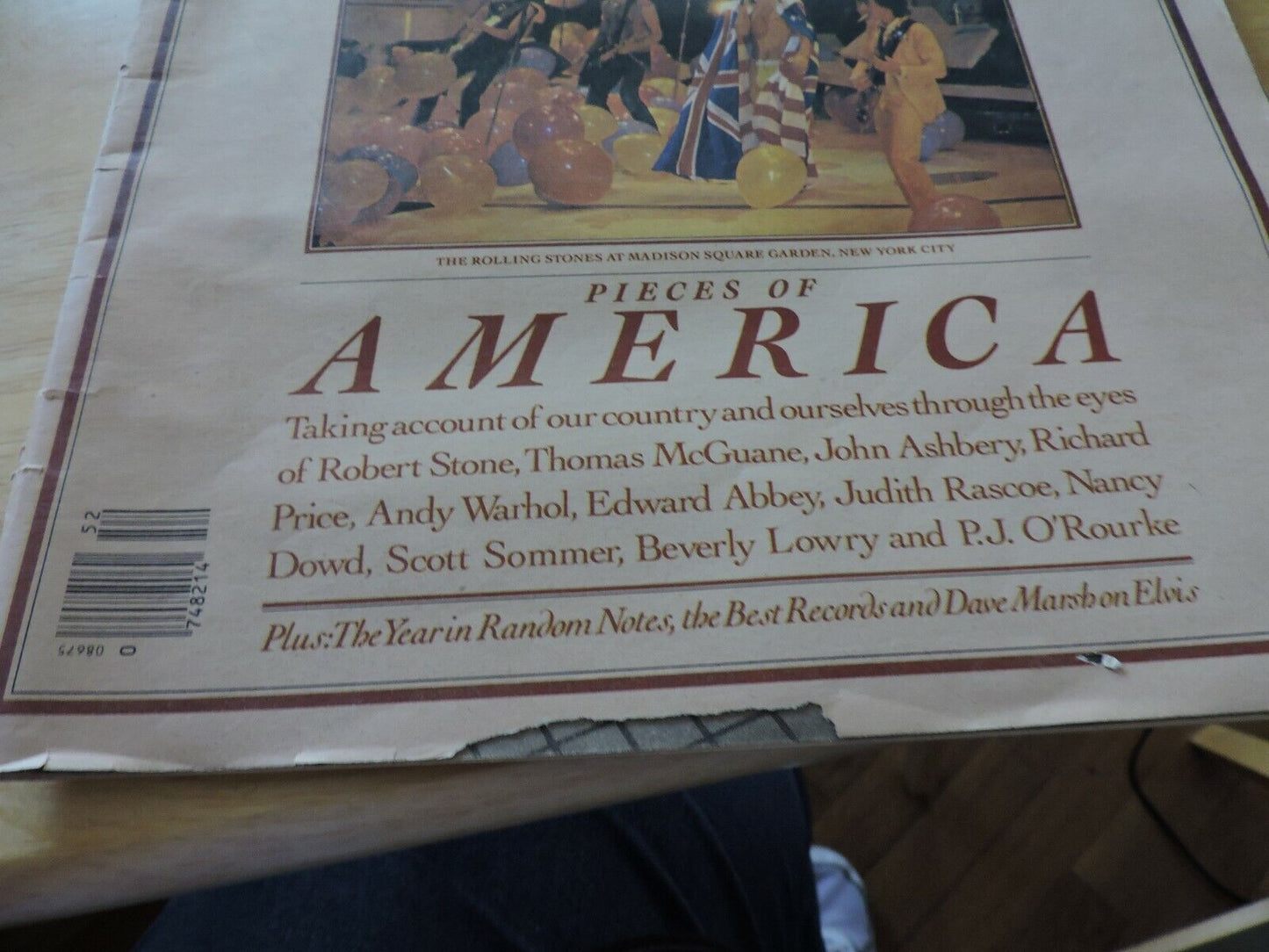 ROLLING STONE MAGAZINE: 1981 YEARBOOK: PIECES OF AMERICA, HISTORY OF MUSIC AND F