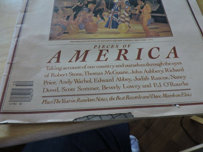 ROLLING STONE MAGAZINE: 1981 YEARBOOK: PIECES OF AMERICA, HISTORY OF MUSIC AND F