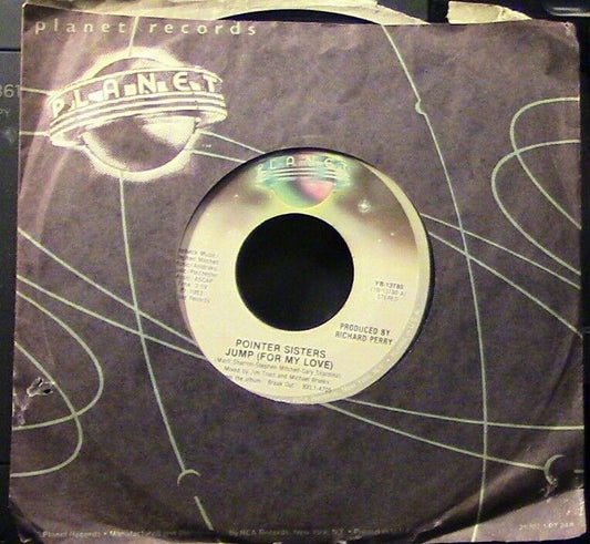 "Pointer Sisters": Jump (For My Love) & Heart Beat, 45 RPM Vinyl Record
