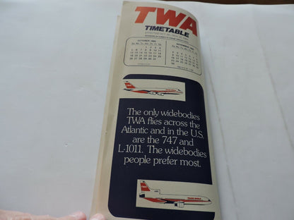 TWA  TIMETABLE    OCTOBER 26-NOVEMBER 30,1980