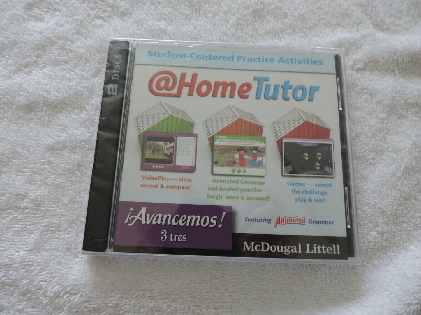 HOMETUTOR: SPANISH GRAMMER LEARNING  2 CD SET  FEATURING ANIMATED GRAMMAR NEW