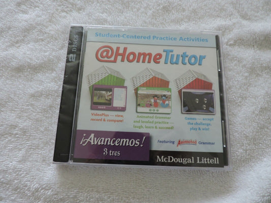 HOMETUTOR: SPANISH GRAMMER LEARNING  2 CD SET  FEATURING ANIMATED GRAMMAR NEW