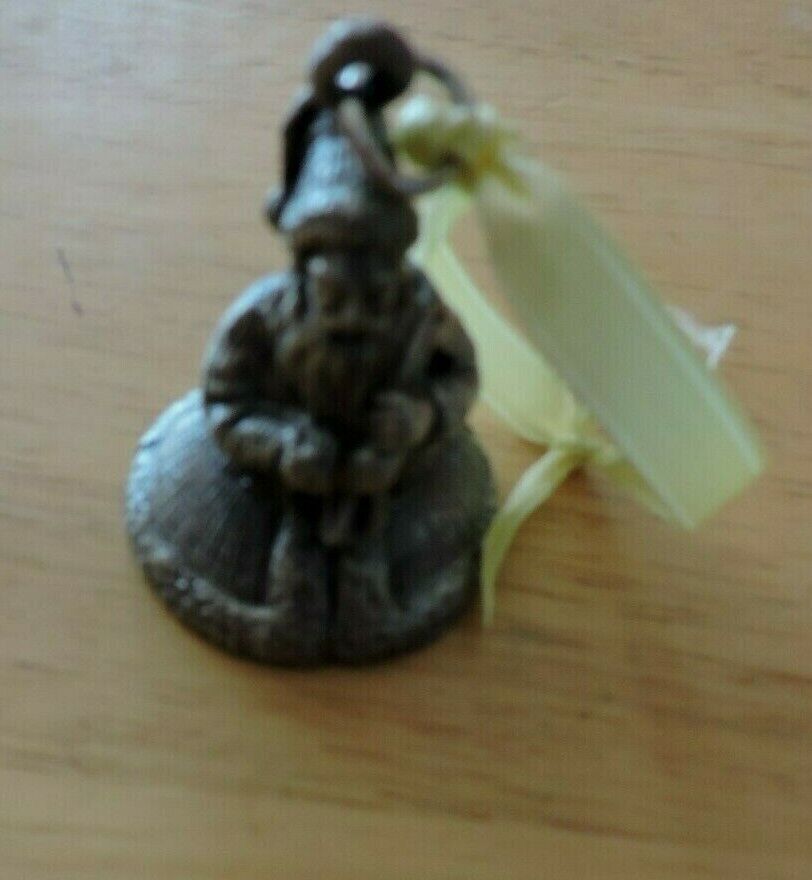 PEWTER SANTA ORNAMENT 2 X 1.5 INCHES